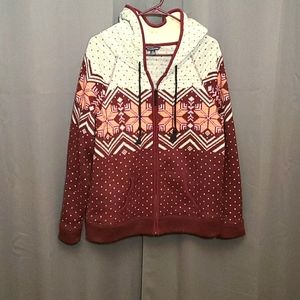 Winter sweatshirt with sherpa hood AEO